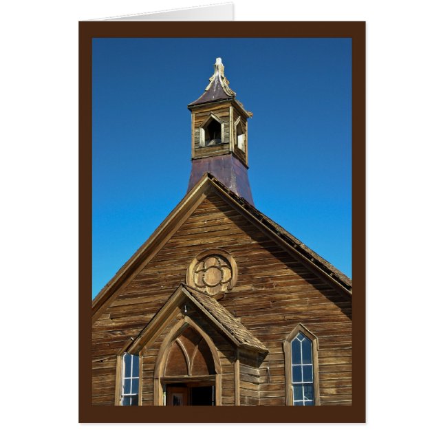 Igreja em Bodie, CA - Cartão nº 2 (Frente)