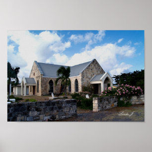 Igreja Histórica na Impressão de Antígua Canvas