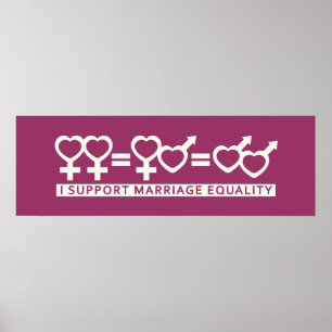 Igualdade de casamento / Um poster personalizado d