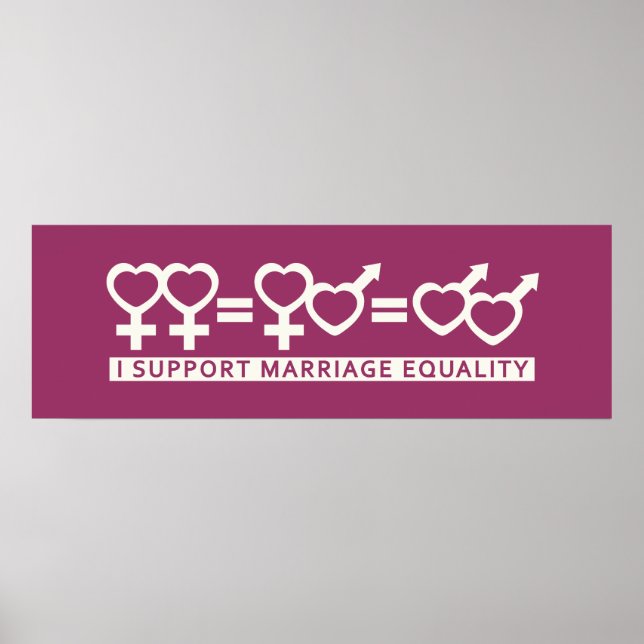 Igualdade de casamento / Um poster personalizado d (Frente)