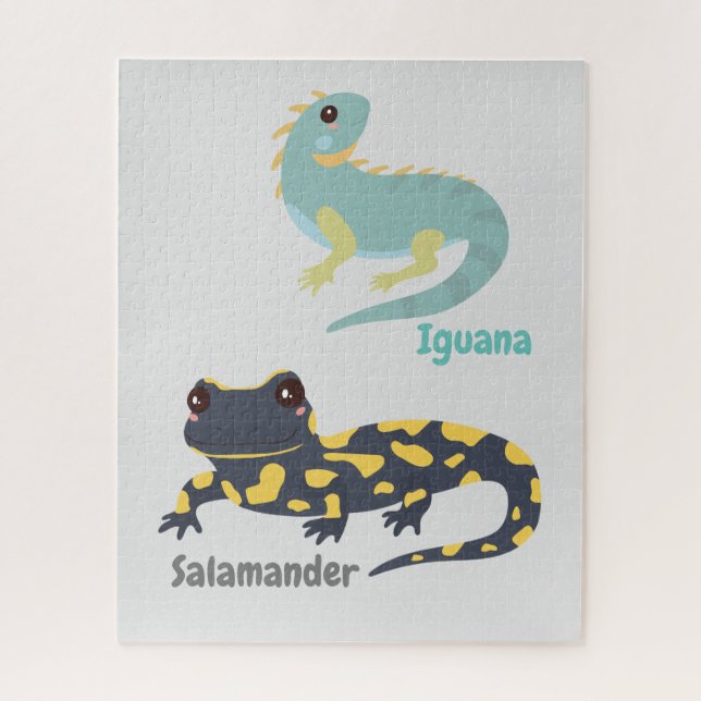 Iguana e Salamander Jigsee Quebra-cabeça (Vertical)