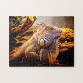 Iguana Head Close-up, Quebra-cabeça do serrote
