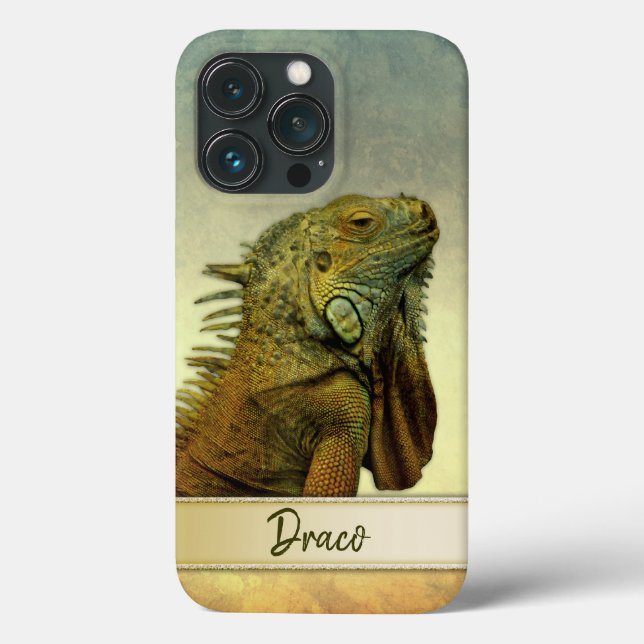 Iguana Verde Personalizável (Verso)