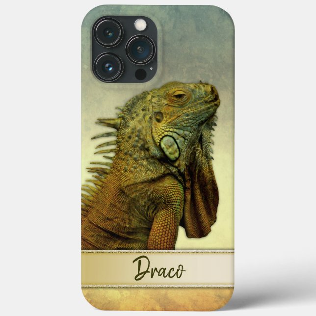 Iguana Verde Personalizável (Verso)