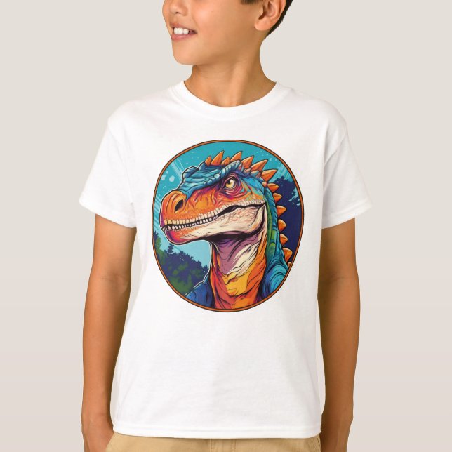 Iguanodon - Camisa T do Dinossauro Clássico (Frente)