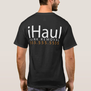 iHaul. Alador do lixo. Promo da camisa da remoçã
