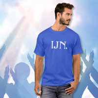 "IJN" Personalizado Na Camiseta Do Nome De Jesus