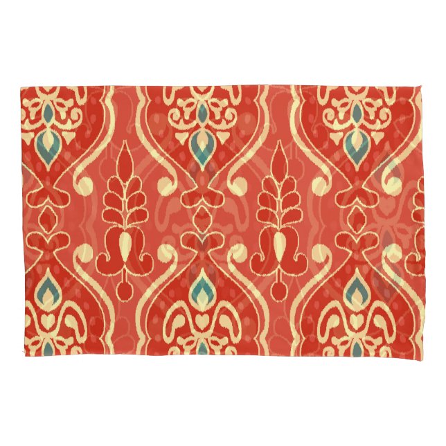 Ikat artesanal: Tecido de Boho Étnico (Frente)