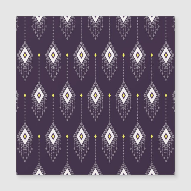 Ikat Chandelier Pattern: Vintage Textile Design (Frente)