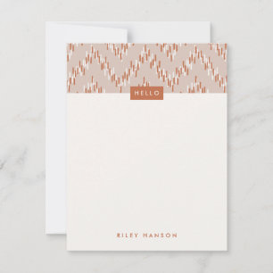 Ikat Zig Zig Stationery Dashing Boho