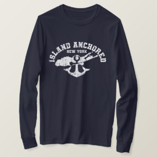 ILHA ANCHORED - Camisa azul-Marinho
