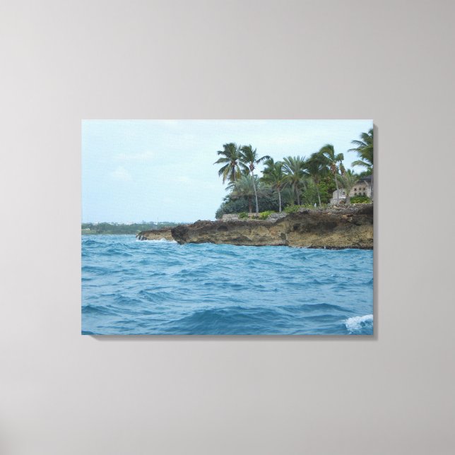 ILHA CARRIBESA #1 NA CANVAS 20 "x 16" (Frente)