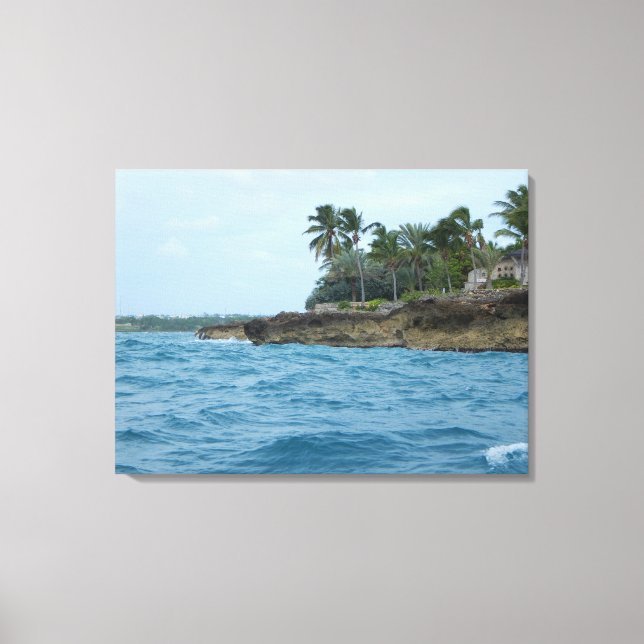 ILHA CARRIBESA #1 NA CANVAS 20 "x 16" (Frente)