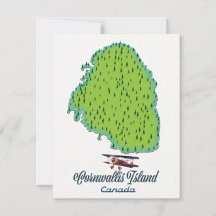 Ilha Cornwallis, mapa de Viagem do Canadá
