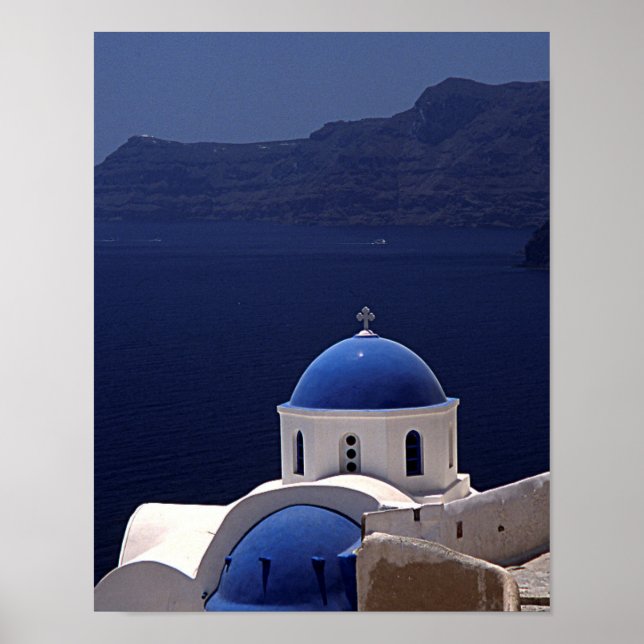 Ilha de Santorini Poster (Frente)