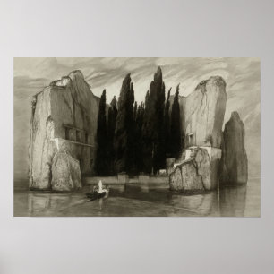 Ilha do Morto - Impressão de Arte Escura Böcklin