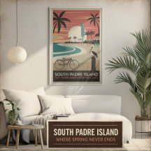 Ilha do Padre do Sul - Poster Costeira Retroal