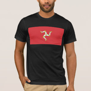 Ilha do t-shirt da bandeira do homem