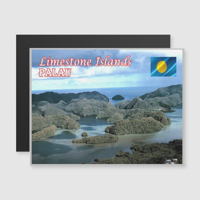 Ilha Limestone - Palau - (Frente/Verso)