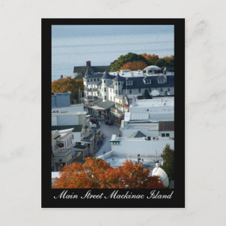 Ilha Mackinac, rua principal - Cartão postal