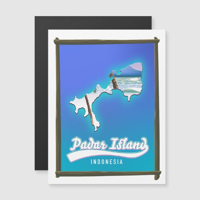 Ilha Padar Indonésia (Frente/Verso)