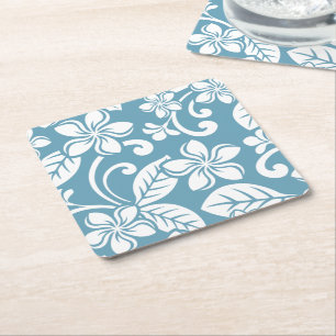 ILHA PLUMERIA (AZUL ESCURO) Porta-copos de papel
