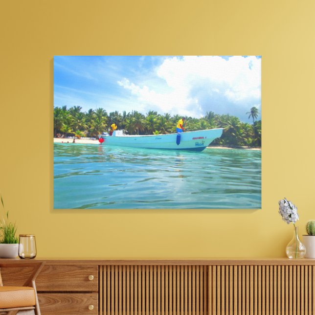 ILHA SAONA #2 NA CANVAS 20 "x 16" (Insitu(Sala de estar))