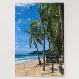 Ilha Tropical de praia Casado Me Quebra-cabeça