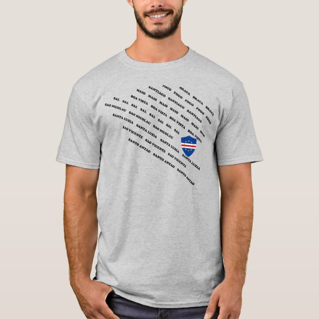 Ilhas Cabo Verde Sinalizador de blindagem T-Shirt (Frente)