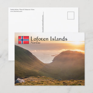 Ilhas Lofoten Noruega Cartão Postal