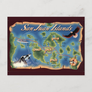 Ilhas San Juan WA Cartão Postal