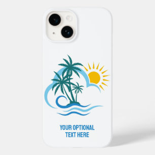 Ilhas Tropicais de Nome e Texto Personalizado