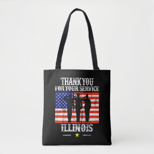 ILLINOIS Bag de Tote de Estado Americano