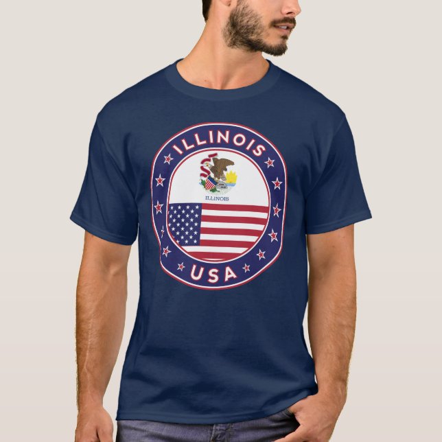 Illinois, t-shirt de Illinois, (Frente)