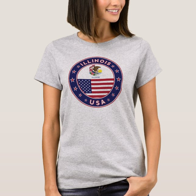 Illinois, t-shirt de Illinois, (Frente)