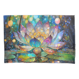 Illuminated Blooming Lotus Flower