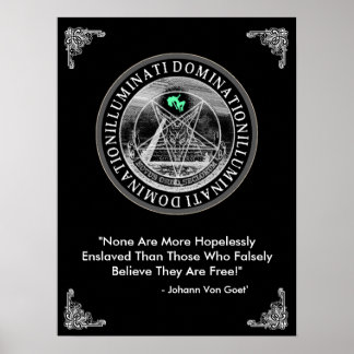 Illuminati Domination 18" x Poster de 24"