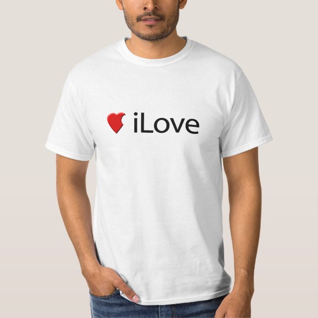 iLove (I Love) Men's T-Shirt (Frente)