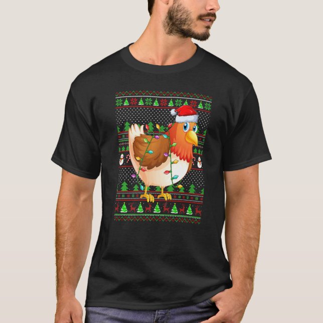 Iluminação em estilo de suéter de Natal feio Galin (Frente)
