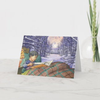 "Ilumine cartão de Natal da noite"