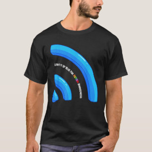 ILUMINE DE AZUL - Camisa de Presente do Dia de Con