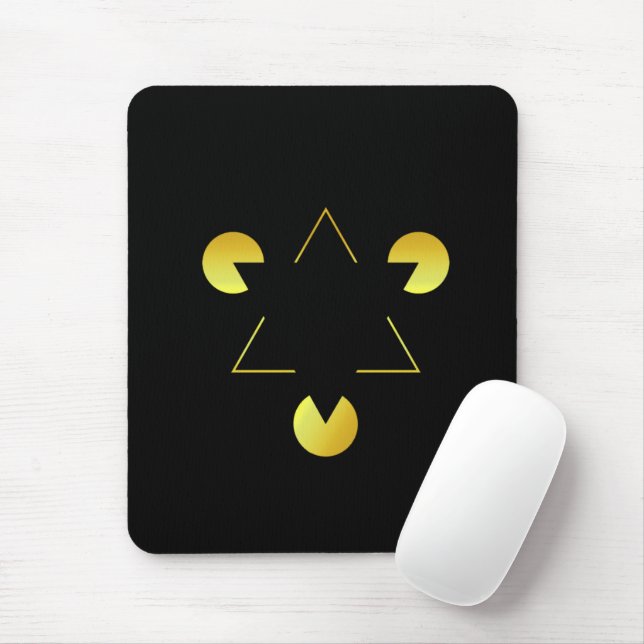 Ilusão da Estrela Dourada  Mousepad (Com mouse)