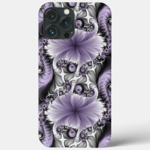 Ilusão Lilás Arte Floral Abstrata Fantasia Fractal