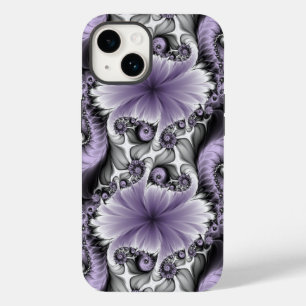 Ilusão Lilás Arte Floral Abstrata Fantasia Fractal