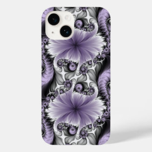 Ilusão Lilás Arte Floral Abstrata Fantasia Fractal