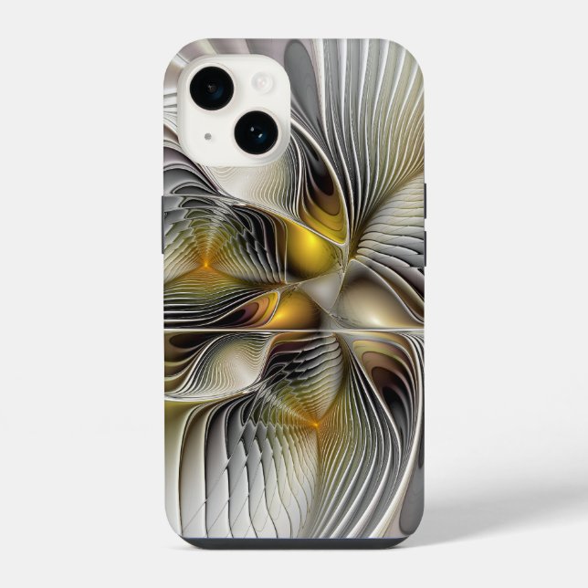 Ilusão Óptica Abstrata Fractal 3D Com Profundidade (Verso)