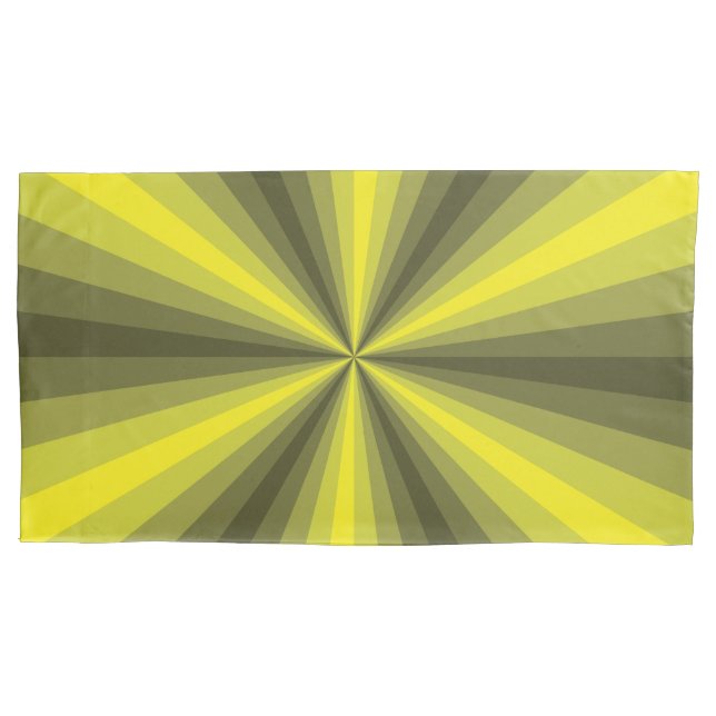 Ilusão Óptica Estojo de Travesseiro Amarelo (Frente)
