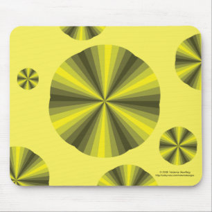 Ilusão Óptica Mousepad Amarelo