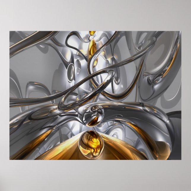 Ilusões Abstrato Poster (Frente)