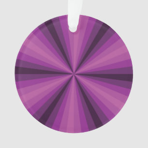 Ilusões Ópticas Ornamento Acrílico Roxo